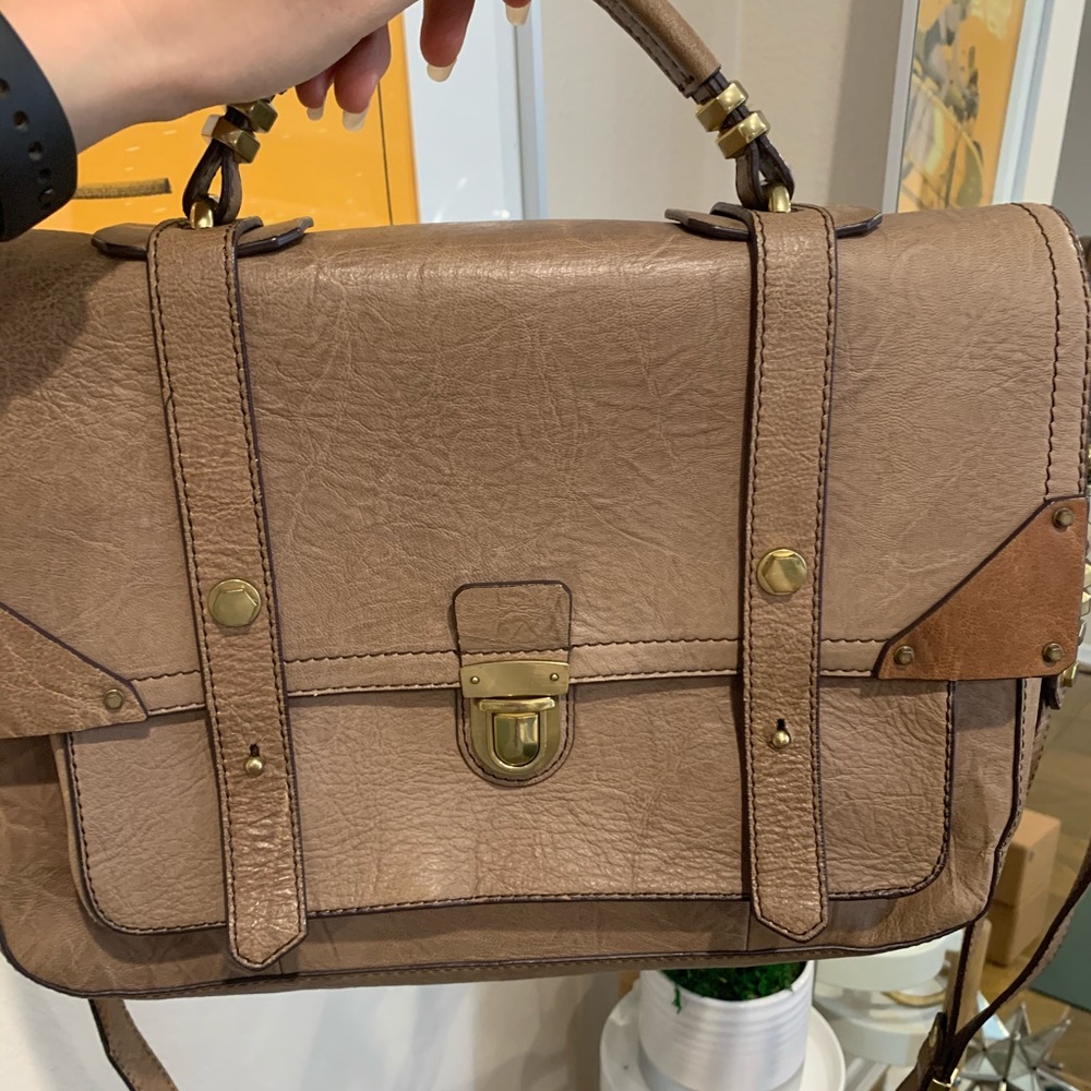 orYANY Genuine Textured Leather Satchel Bag - Picture 4 of 13